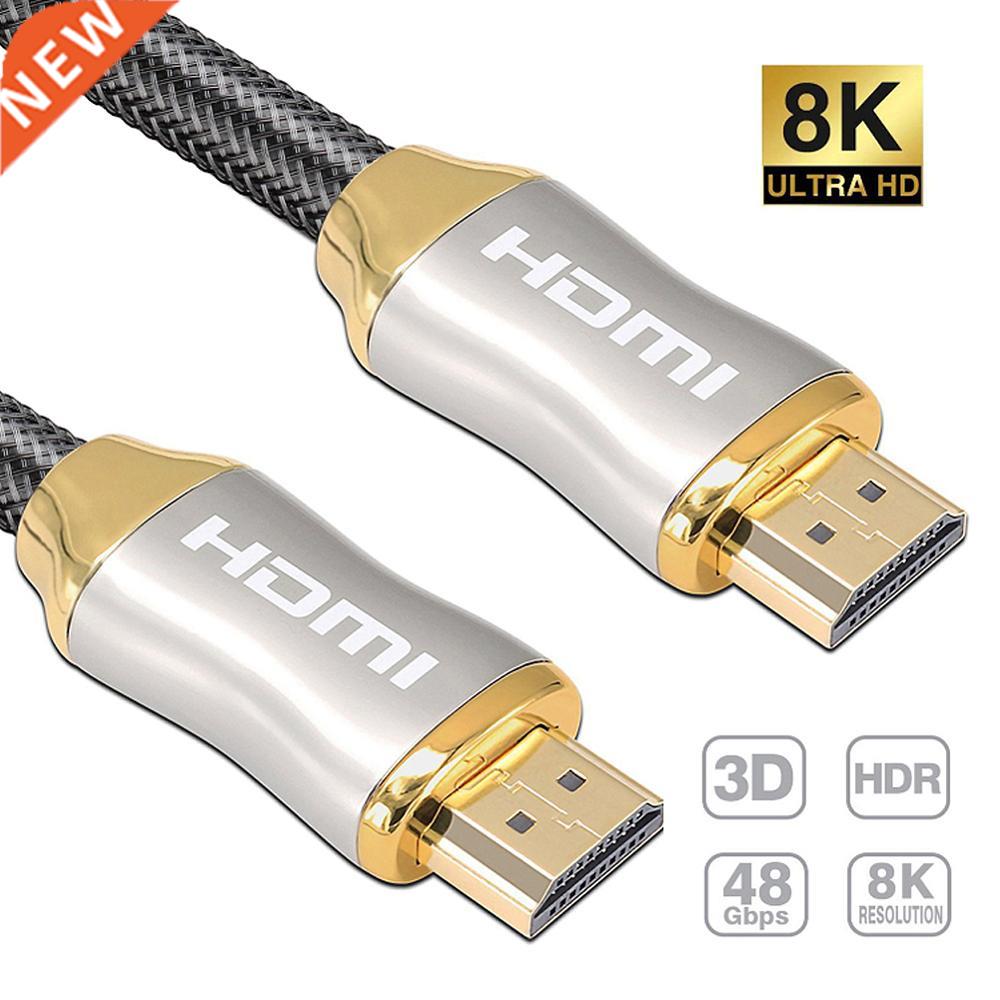 Ultra HD 8K 60Hz HDMI-compatible Cable 3D 4K Gold Plated v2.