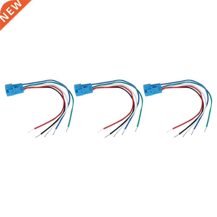 3Pc 5Pin Socket Plug Connector Wire Stable 适用于 16mm Metal