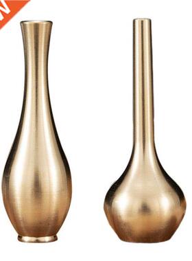 Metal Mini Vase Pure Copper Taper Flower Vase Wedding Table