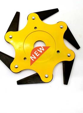 Garden Weeding Tools Toothed Style Lawn Mower Blade Six Leaf