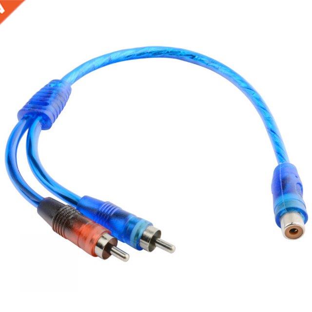 1/3Pcs Y Splitter Cable Car Audio Cable 1 Female To 2 Male R