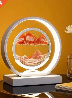 Quicksand Art LED Bedside Table Lamp Night Light Bedroom Lig