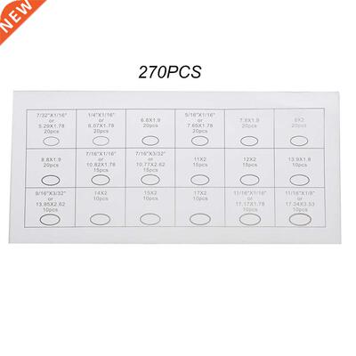 225PCS 270PCS 300PCS O Ring Rubber Washer Seals Assortment