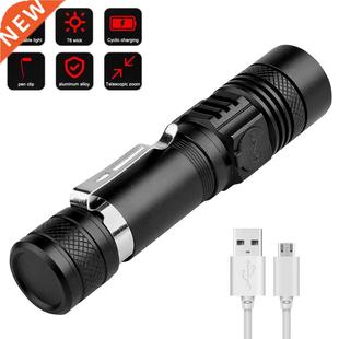USB Use Rechargeable Powerful Battery Flashlight 18650 Led