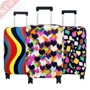 Fashion Suitcase Cover High Elastic Geometry Love Heart Shap
