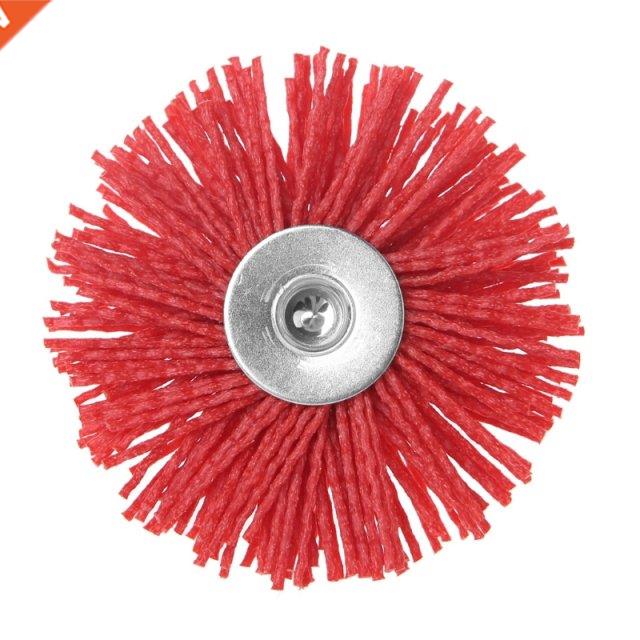 Deburring Abrasive Steel Wire Brush Head Polishing Red Nylon