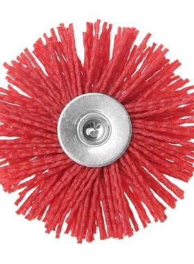 Deburring Abrasive Steel Wire Brush Head Polishing Red Nylon
