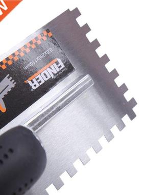 Tooth Shaped Carbon Steel Plastering Trowel with TPE TPR Pla