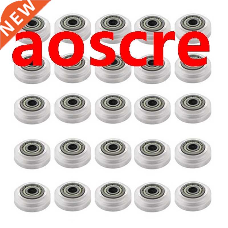 25Pcs 3D Printer Transparent POM Wheel Plastic Pulley Linear