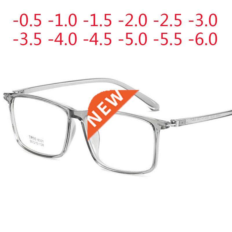 Super Big Square Frame Prescription Eyeglasses Vintage Myopi