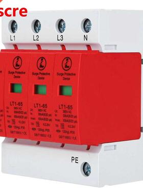 4P Surge Protector 65ka SPD Protection Module Appliances Low