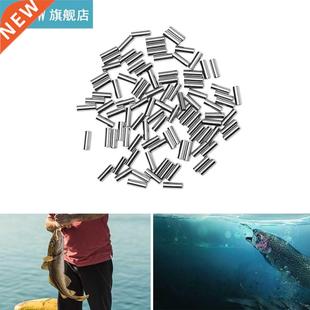100 Pcs/Lot Round Copper Fishing Line Aluminum Crimp Sleeve