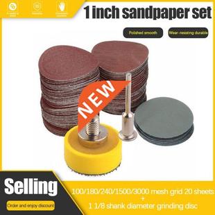 Pads With Sandpaper Loop Hook Discs Sanding Inch PCS 100