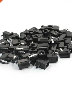 50PCS 5.5mmx2.1mm 3Pins PCB Mounting Female DC Power Jack, B