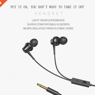 Plug Headphon Ear Earbuds Wired Stereo ABS 3.5mm TPE