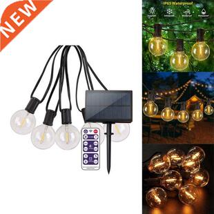 G40 Solar String Lights with Remote Control Outdoor Waterpro