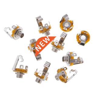 Female Stereo Socket 6.35mm Inch Connector Jack Pcs