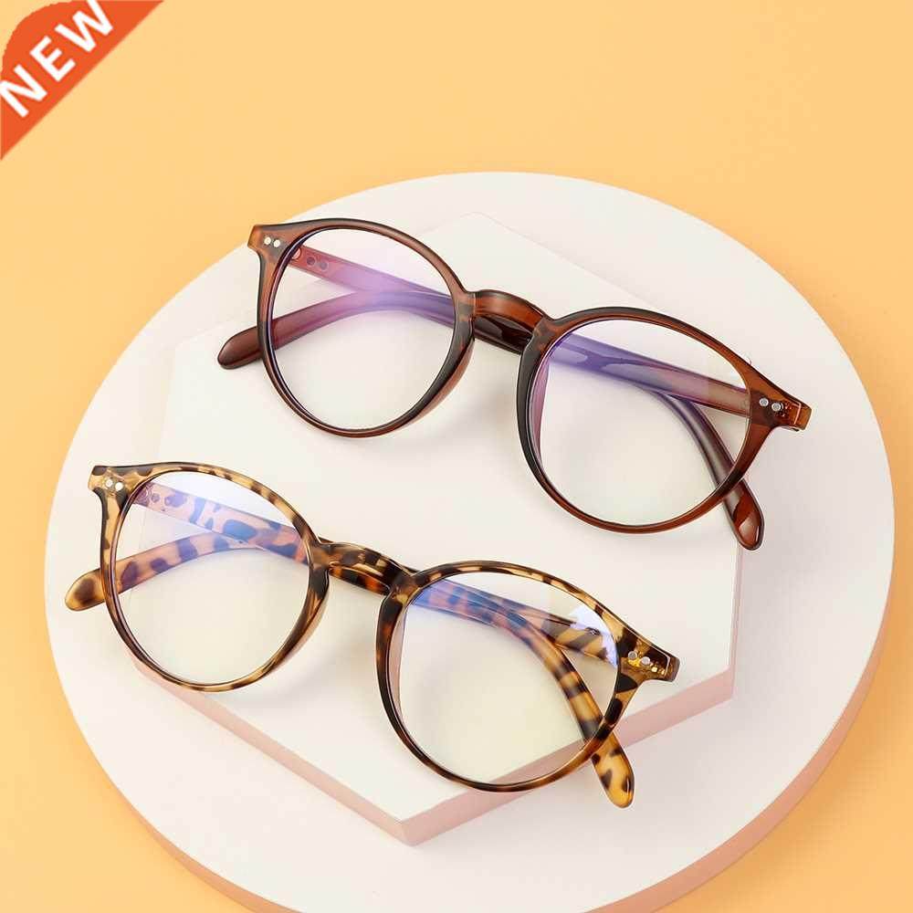 Anti Blue Lig Glasses Retro Ultralig Round Frame For Wom