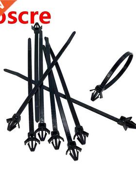 10PCS Cars Mount Wire Tie Clip Releasable Nylon Tie Wrap Cab