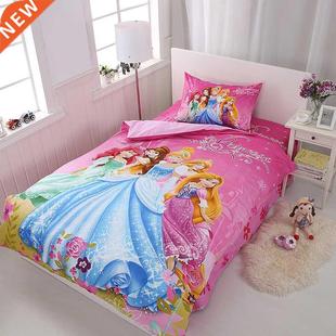 Rapunzel Cinderella Princess Kids Girls Bedding Set Duvet Co