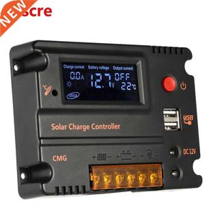 Charge 12V Battery Panel Controller Solar LCD 24V 20A 10A
