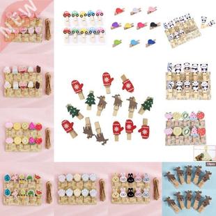 Heart Net Decoration pack Craft Girl Clothespin 10pcs Red