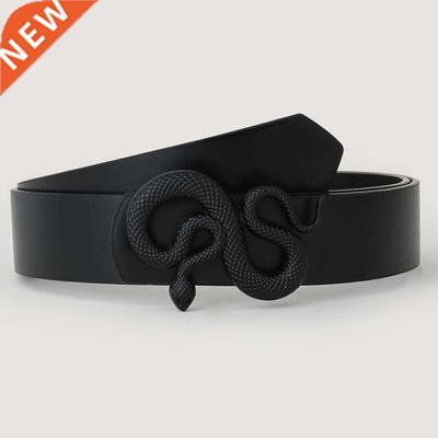 Women's Belt Snake Style Pin Buckle Belt High Quality Leathe