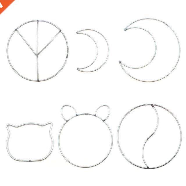 irregular iron ring cute dreamcatcher hoop cat moon special