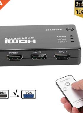 Mini HDMI Switcher 4K HD1080P  5 Port HDMI Splitter Selecto