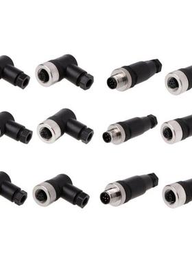 Sensor connector M12 waterproof male&female straght&