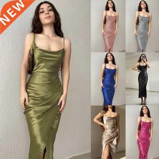 dresses Women Dress Solid Ruffle Slim skinny 2022 French