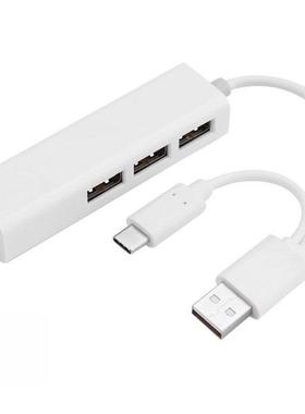 Durable USB Hubs Multi-function USB2.0 Hub Type C to Rj45 La