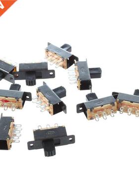 10 Pcs SS22F25-G7 2 Position DPDT 2P2T Panel Mount Mini Slid