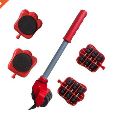 Furniture Mover Tool Set Heavy Stuffs Transport Lifter 4 Whe