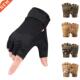 Fingerless Gloves Half Military Men Shooting Finger Tac Army