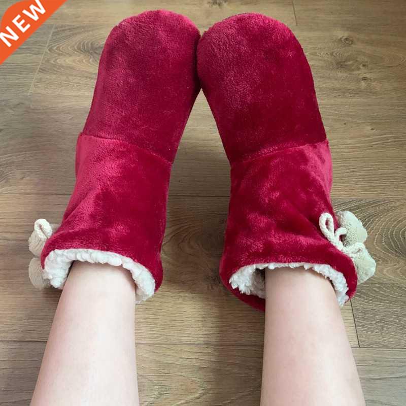 Women Indoor Slippers Warm Plush Lovers Home Slipper Soft Wi 生活电器 消毒水生成机/手持消毒枪 原图主图