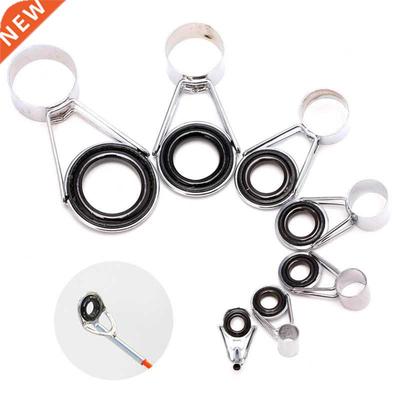 7Pcs Mixed size Telescopic Fishing Rod Guides Top Ring Set R