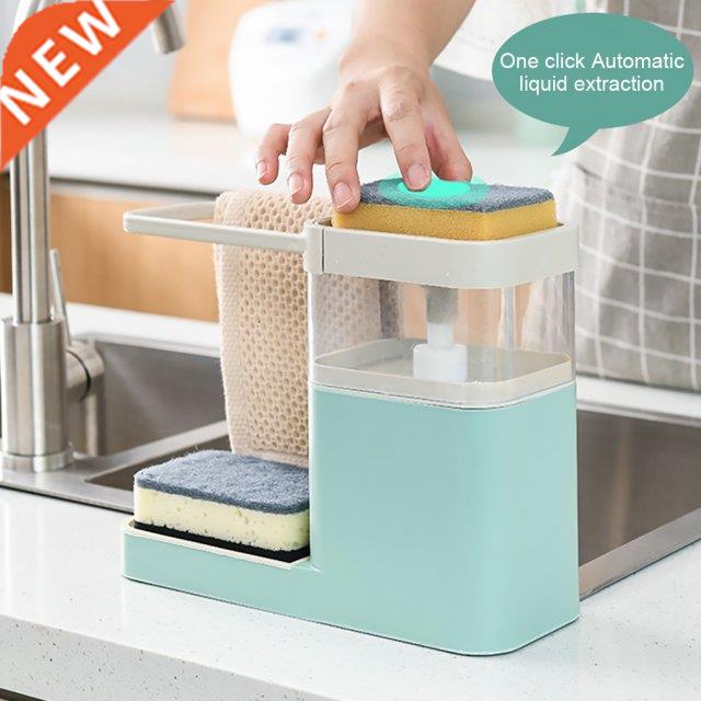 Kitchen Press Soap Dispenser Automatic Detergent Box Drain S
