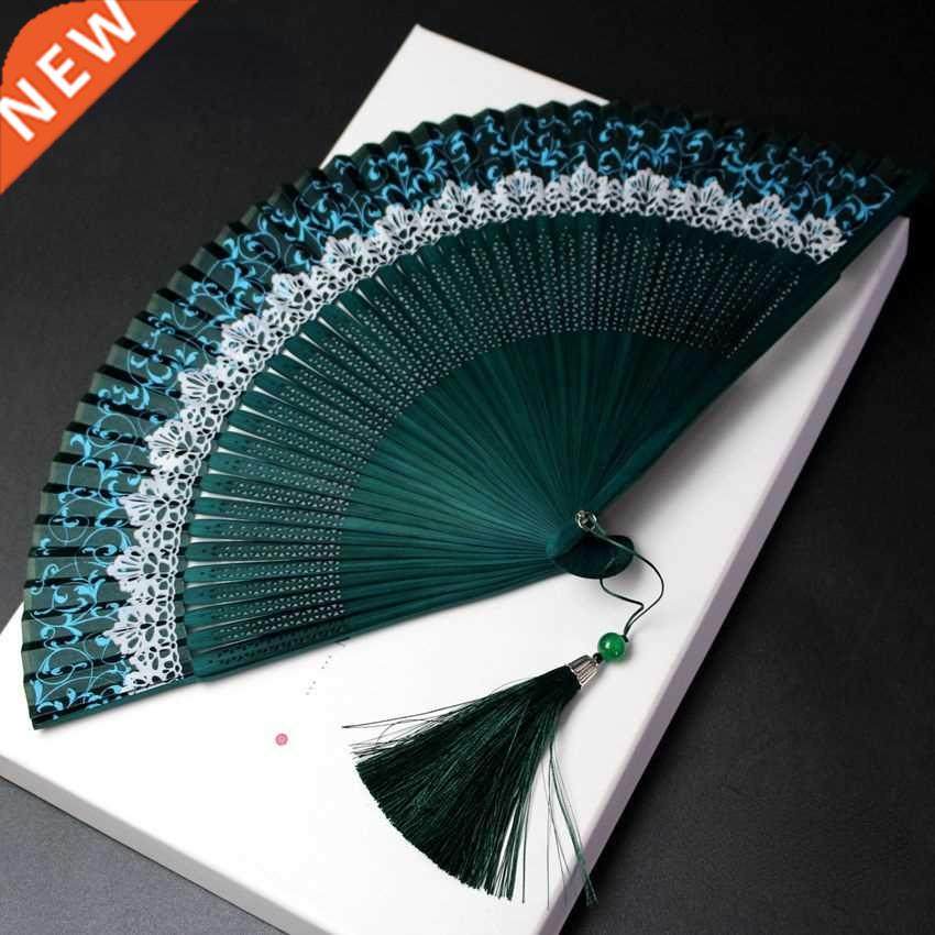 Color changing crown fan women's folding fan lace color chan