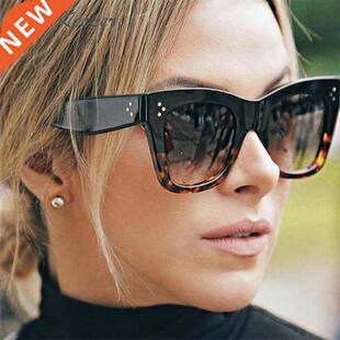 2022 Square Sunglasses Women Big Size Eyewear Lunette Femme