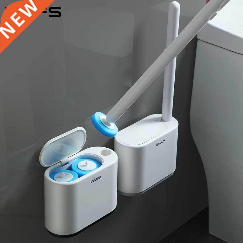 IZEFS Disposable Toilet Brush With Cleaning Liquid Wall-Moun