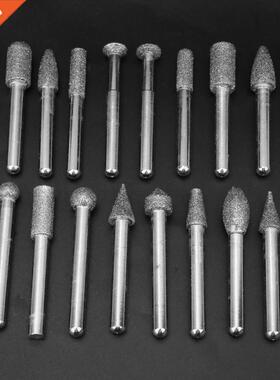 20Pcs Grinding Heads Electroplating 6mm Shank Diameter Grin