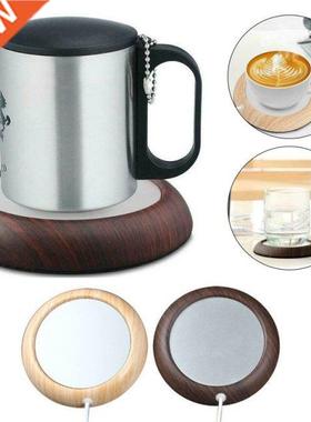 USB Warmer Gadget Fashion Wood Grain Cup-Pad Coffee Tea Milk