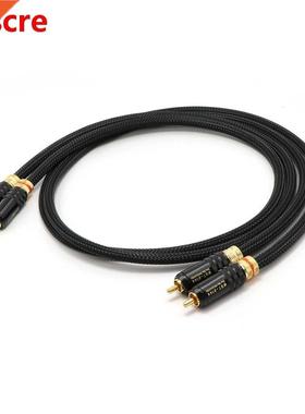 Pair Rca Cable Top Grade Silver Plated RCA Male to Male Cabl