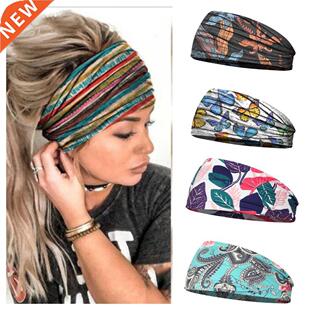 Women Hair Bands Headband Bohemian Sports Run Bandage Elasti