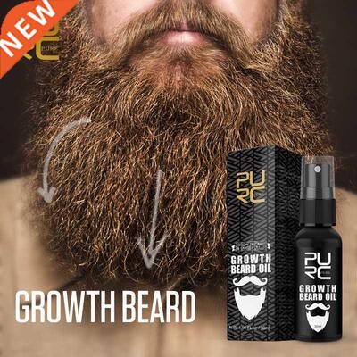 PURC Men Growth Beard Oil Organic Beard Wax Balm Avoid Bear
