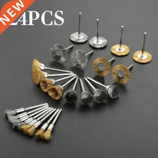 Wheel Wire Brushes Set Accesso 24pcs For Brass