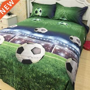 D Football Bedding Set Autumn Bed Sheet Set Comforter Duvet