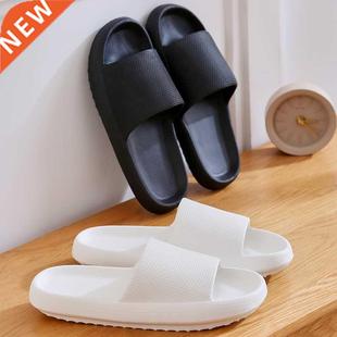 Cloud Slippers Thick Platform Bathroom Home Slippers Women S