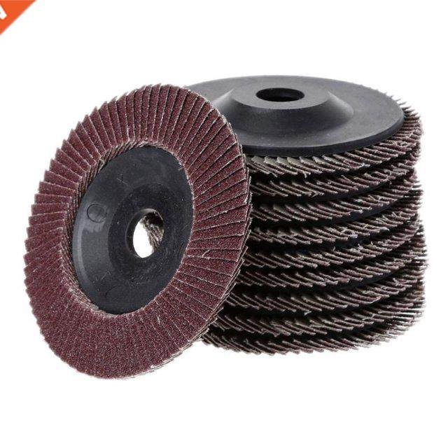 10 Pcs Abrasve 100mm 4 Sandng Flap Dscs Deburrng Grnd